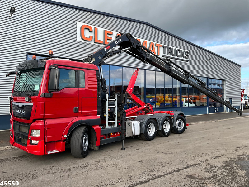 MAN TGX 35.480 8x4 Euro 6 Hiab 28 Tonmeter laadkraan - Camião polibenne, Camião grua: foto 1 MAN TGX 35.480 8x4 Euro 6 Hiab 28 Tonmeter laadkraan - Camião polibenne, Camião grua: foto 1
