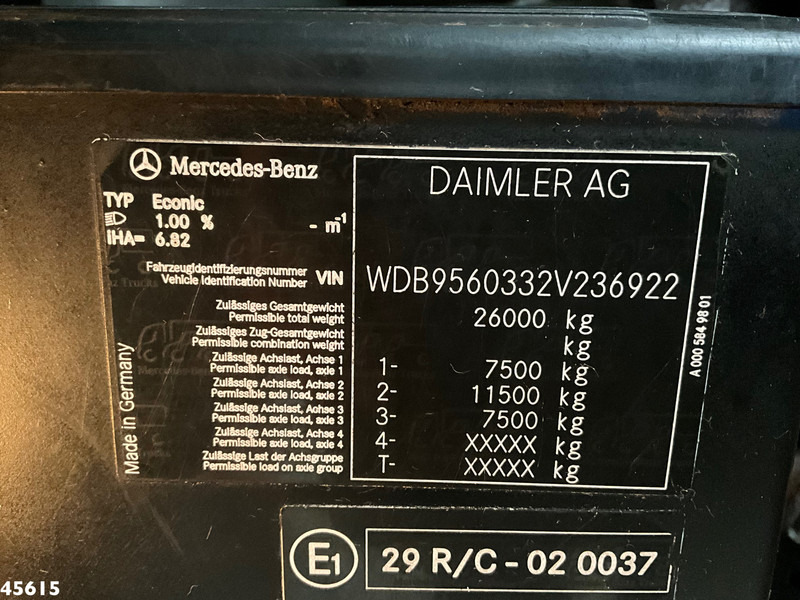 Caminhão de lixo Mercedes-Benz Econic 2630 RHD Euro 6 Geesink 22m³ Just 160.227 km!: foto 19 Caminhão de lixo Mercedes-Benz Econic 2630 RHD Euro 6 Geesink 22m³ Just 160.227 km!: foto 19