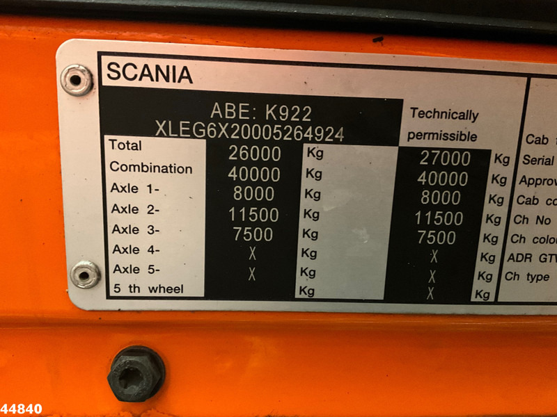 Camião polibenne Scania G 400 Retarder VDL 21 Ton haakarmsysteem: foto 18