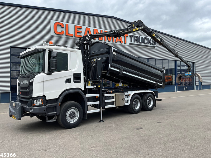 Scania G 410 6x6 Euro 6 Palfinger 17 Tonmeter Z-kraan - Camião basculante, Camião grua: foto 1 Scania G 410 6x6 Euro 6 Palfinger 17 Tonmeter Z-kraan - Camião basculante, Camião grua: foto 1