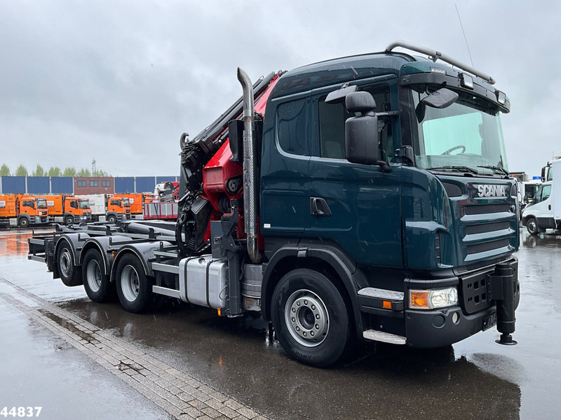 Scania G480 8x4 HMF 60 Tonmeter laadkraan + Fly-jib - Camião polibenne, Camião grua: foto 3 Scania G480 8x4 HMF 60 Tonmeter laadkraan + Fly-jib - Camião polibenne, Camião grua: foto 3
