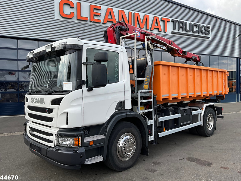 Scania P 320 HMF 12 Tonmeter Z-kraan + Kipper 11m³ - Camião basculante, Camião grua: foto 2 Scania P 320 HMF 12 Tonmeter Z-kraan + Kipper 11m³ - Camião basculante, Camião grua: foto 2