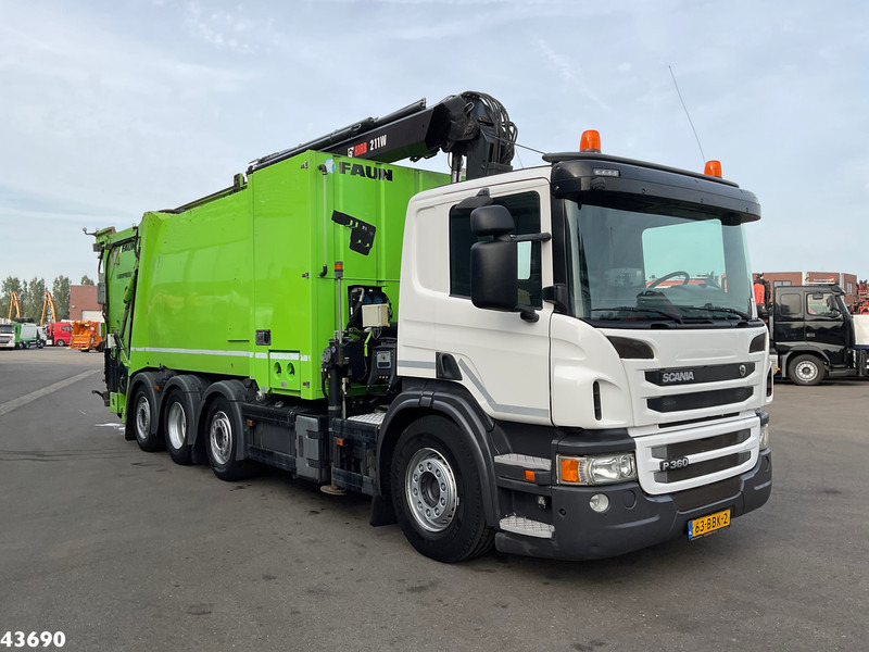 Scania P 360 Faun 18m³ + Hiab crane + Underground Container Washing Installation - Caminhão de lixo: foto 3 Scania P 360 Faun 18m³ + Hiab crane + Underground Container Washing Installation - Caminhão de lixo: foto 3