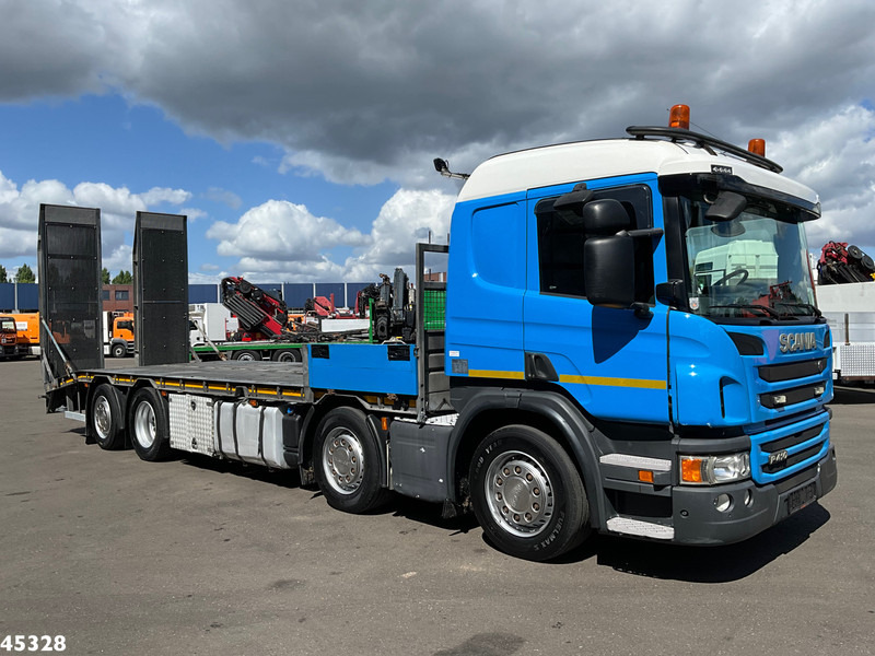 Scania P 410 8x2 Euro 6 Retarder Autotransporter met hydraulische oprijrampen - Camião transporte de veículos: foto 4 Scania P 410 8x2 Euro 6 Retarder Autotransporter met hydraulische oprijrampen - Camião transporte de veículos: foto 4