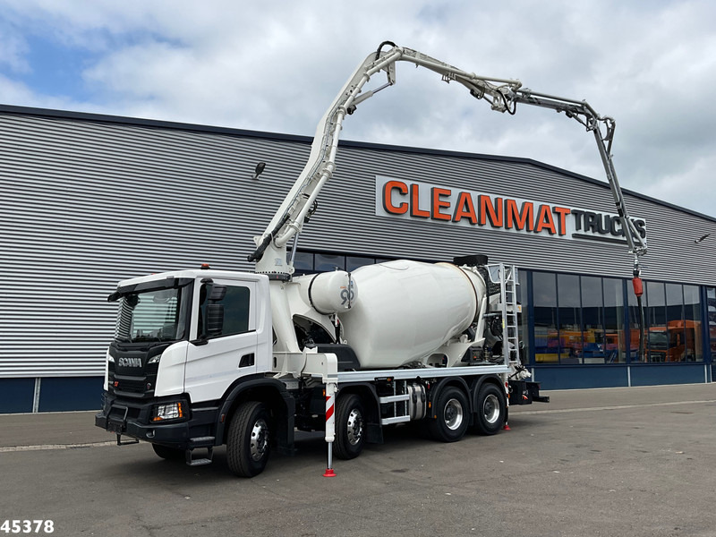 Scania P 450 XT 8x4 Euro 6 Retarder CIFA 7m³ Mixer + Pumi Pump 25 m³ NEW AND UNUSED! - Autobomba de betão: foto 1 Scania P 450 XT 8x4 Euro 6 Retarder CIFA 7m³ Mixer + Pumi Pump 25 m³ NEW AND UNUSED! - Autobomba de betão: foto 1
