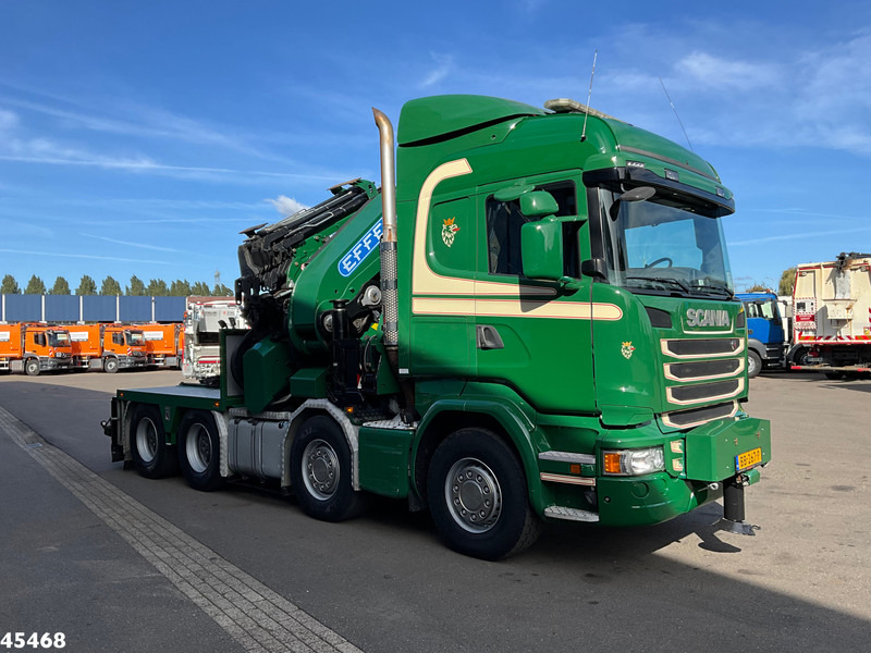 Scania R 490 8x4 Euro 6 Effer 140 Tonmeter laadkraan + Fly-Jib Just 283.508 km - Camião grua: foto 5 Scania R 490 8x4 Euro 6 Effer 140 Tonmeter laadkraan + Fly-Jib Just 283.508 km - Camião grua: foto 5