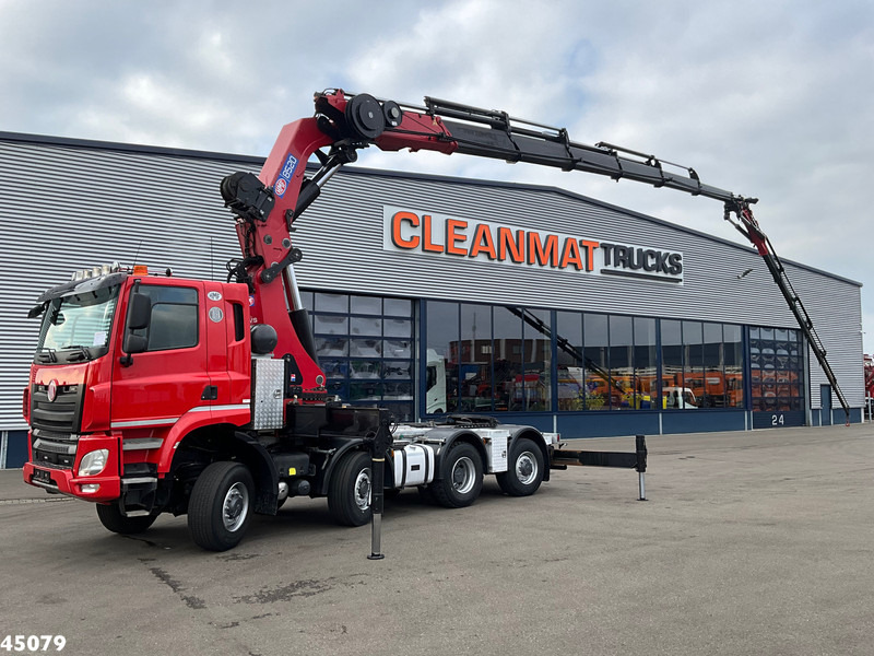 Camião grua Tatra T 158 8x6 Euro 6 HMF 85 Tonmeter laadkraan + Fly-Jib Just 147.844 km!: foto 6