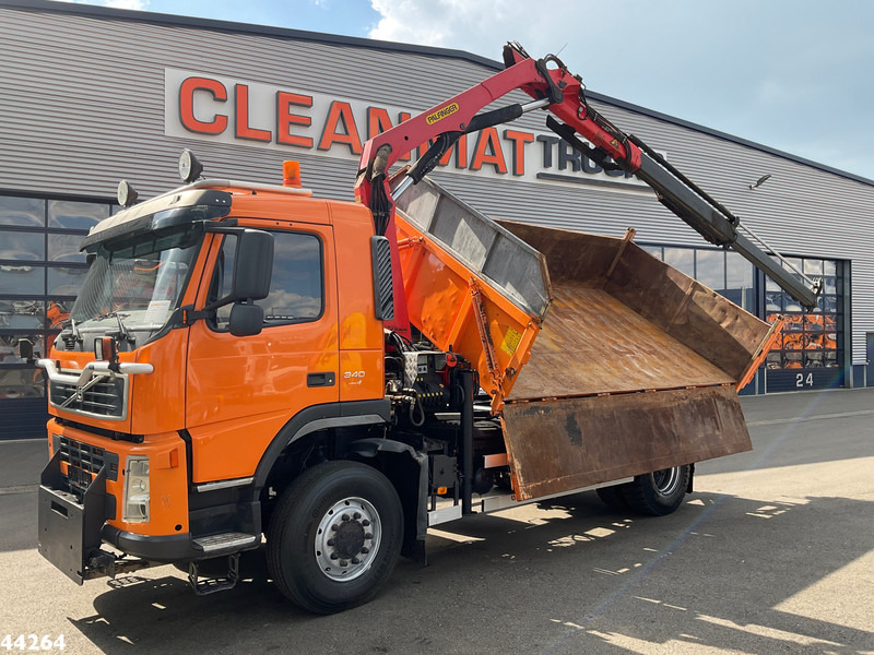 Volvo FM 340 4x4 Palfinger 10 Tonmeter laadkraan Manual Full steel - Camião basculante, Camião grua: foto 1 Volvo FM 340 4x4 Palfinger 10 Tonmeter laadkraan Manual Full steel - Camião basculante, Camião grua: foto 1