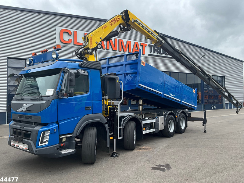 Volvo FMX 540 8x4 Euro 6 Fassi 36 Tonmeter laadkraan - Camião basculante, Camião grua: foto 1 Volvo FMX 540 8x4 Euro 6 Fassi 36 Tonmeter laadkraan - Camião basculante, Camião grua: foto 1