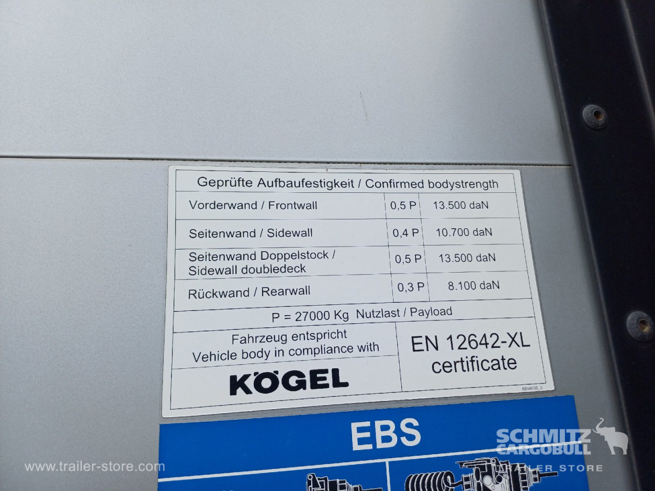 KOEGEL Auflieger Curtainsider Standard - Semi-reboque de lona: foto 4 KOEGEL Auflieger Curtainsider Standard - Semi-reboque de lona: foto 4