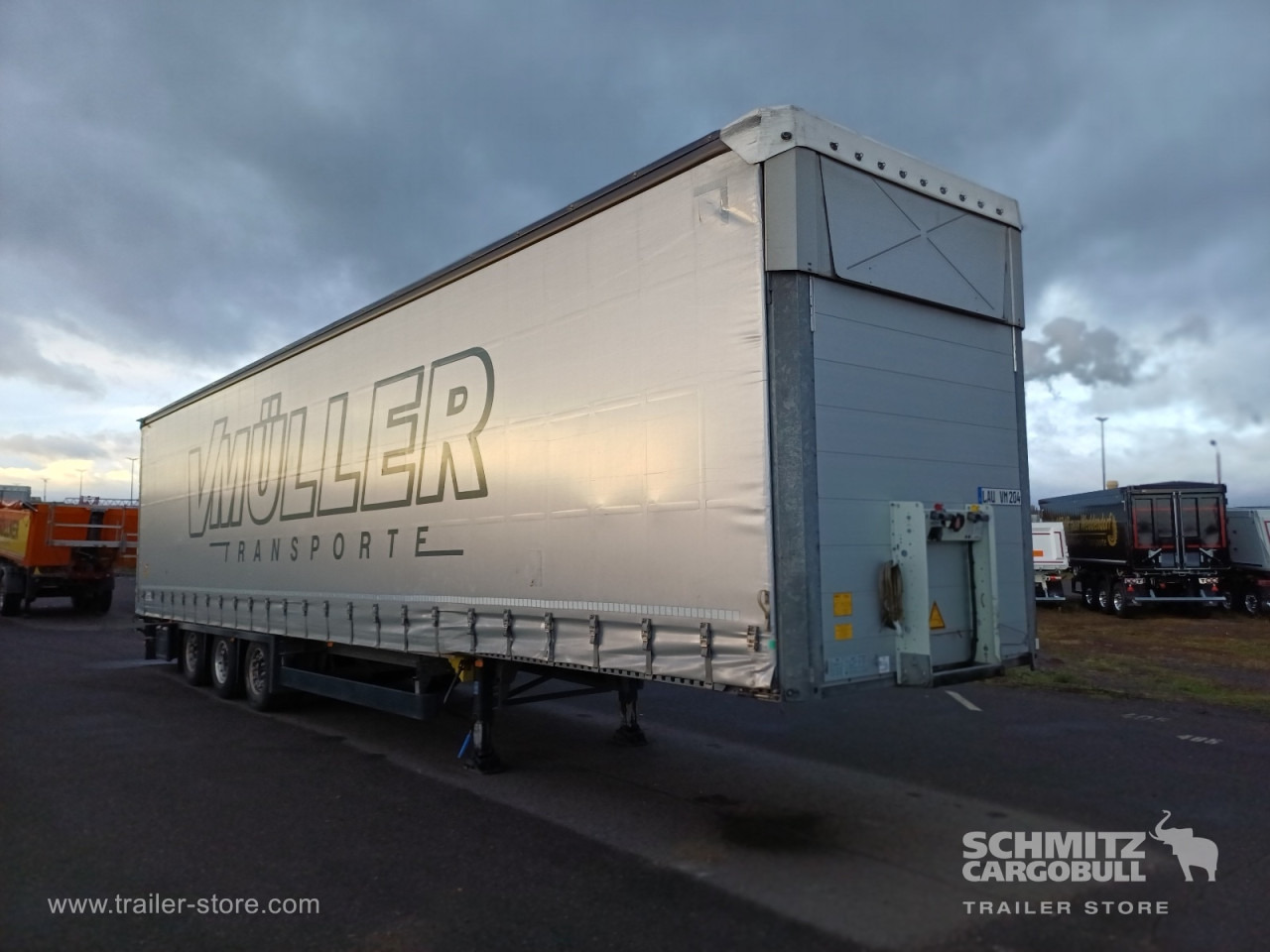 SCHMITZ Auflieger Curtainsider Mega - Semi-reboque de lona: foto 1 SCHMITZ Auflieger Curtainsider Mega - Semi-reboque de lona: foto 1