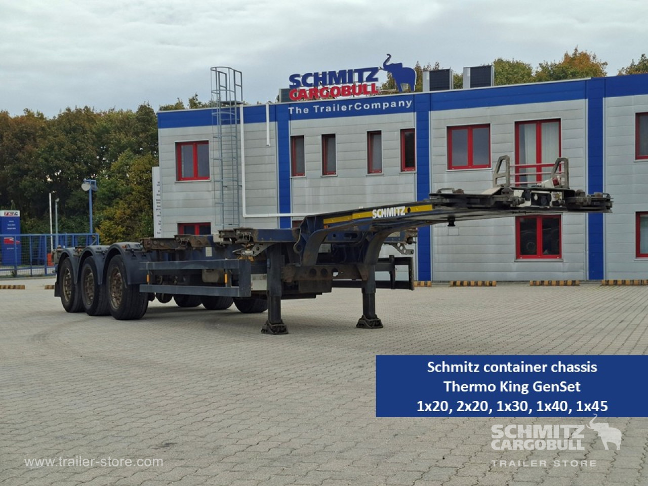 SCHMITZ Containerchassis Standard - Semi-reboque transportador de contêineres/ Caixa móvel: foto 1 SCHMITZ Containerchassis Standard - Semi-reboque transportador de contêineres/ Caixa móvel: foto 1