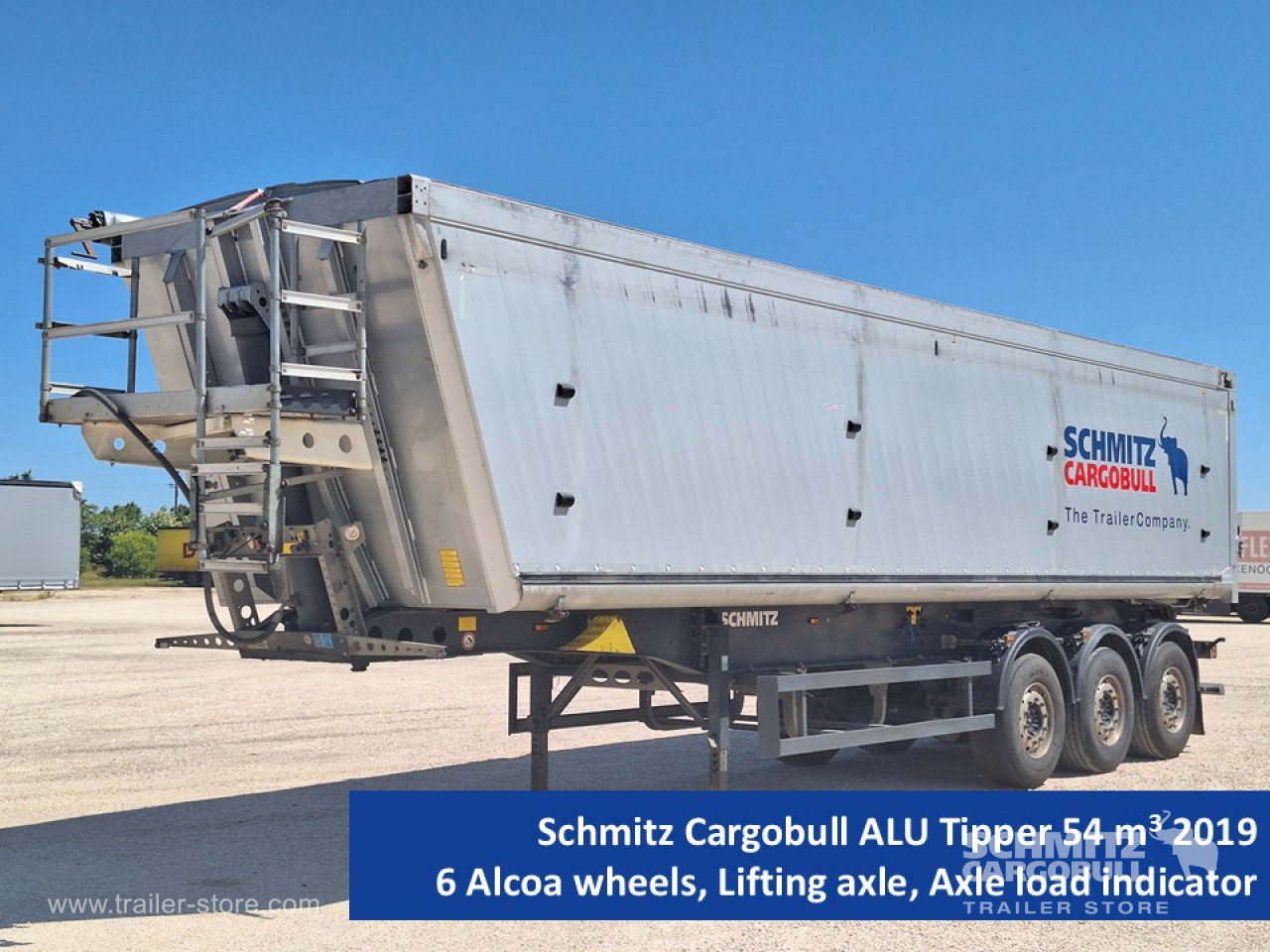 SCHMITZ Tipper Alu-square sided body 54m³ - Semi-reboque basculante: foto 1 SCHMITZ Tipper Alu-square sided body 54m³ - Semi-reboque basculante: foto 1