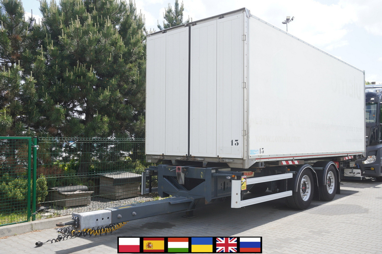Fruehauf passthrough box trailer 18 EPAL / 2021 / SAF axles - Reboque furgão: foto 1 Fruehauf passthrough box trailer 18 EPAL / 2021 / SAF axles - Reboque furgão: foto 1