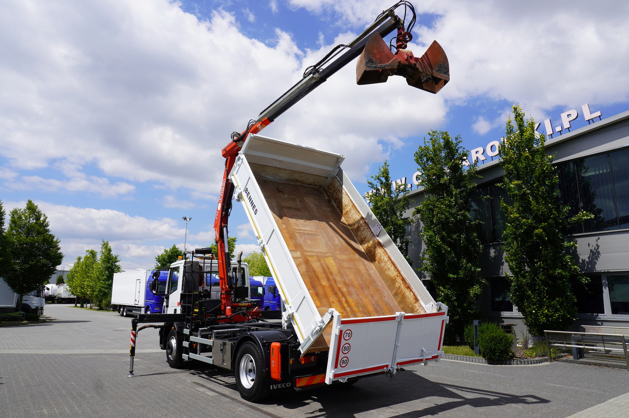 IVECO Eurocargo 160E22 EEV Dump truck / Bortmatic / Crane FASSI F95A.0.22 - Camião de caixa aberta/ Plataforma, Camião grua: foto 4 IVECO Eurocargo 160E22 EEV Dump truck / Bortmatic / Crane FASSI F95A.0.22 - Camião de caixa aberta/ Plataforma, Camião grua: foto 4