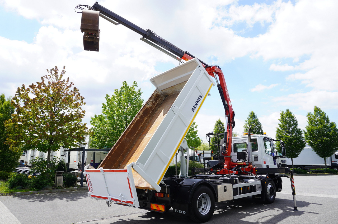 IVECO Eurocargo 160E22 EEV Dump truck / Bortmatic / Crane FASSI F95A.0.22 - Camião de caixa aberta/ Plataforma, Camião grua: foto 5 IVECO Eurocargo 160E22 EEV Dump truck / Bortmatic / Crane FASSI F95A.0.22 - Camião de caixa aberta/ Plataforma, Camião grua: foto 5