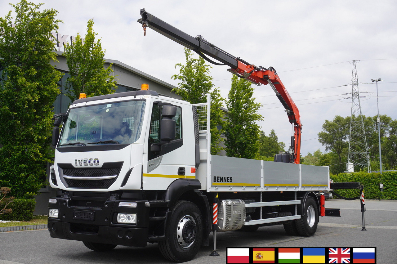 Iveco Stralis 310 / 34 tho km !!! / FASSI 4 Tons 400 MTH! / Flatbed - Camião grua, Camião grua: foto 1 Iveco Stralis 310 / 34 tho km !!! / FASSI 4 Tons 400 MTH! / Flatbed - Camião grua, Camião grua: foto 1