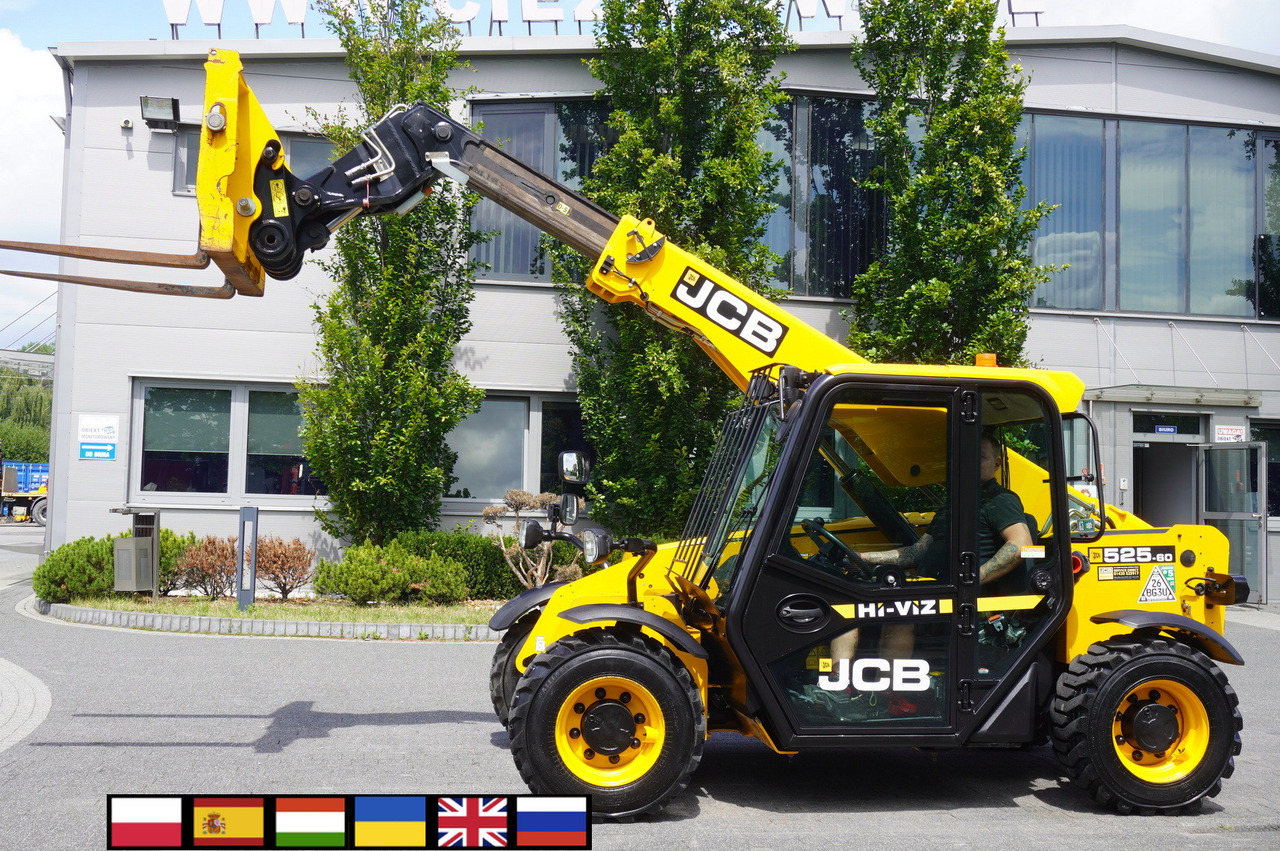 JCB 525-60T5 / 2022 / 860 MTH! / 2.5 T / Reach 6 m / joystick - Empilhador telescópico: foto 1 JCB 525-60T5 / 2022 / 860 MTH! / 2.5 T / Reach 6 m / joystick - Empilhador telescópico: foto 1