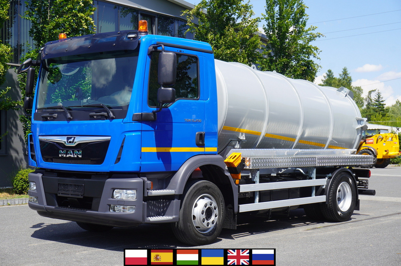 MAN TGM 15.250 / NEW septic tank (07/2025) superstructure 8000 l / 160 tho. km! - Camião cisterna: foto 1 MAN TGM 15.250 / NEW septic tank (07/2025) superstructure 8000 l / 160 tho. km! - Camião cisterna: foto 1