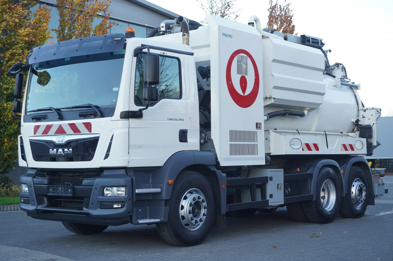 MAN TGM 26.340 E6 / RIVARD sewage cleaner 11.8 m3 / 170 tho. km / steered axle - Caminhão limpa fossa: foto 2 MAN TGM 26.340 E6 / RIVARD sewage cleaner 11.8 m3 / 170 tho. km / steered axle - Caminhão limpa fossa: foto 2