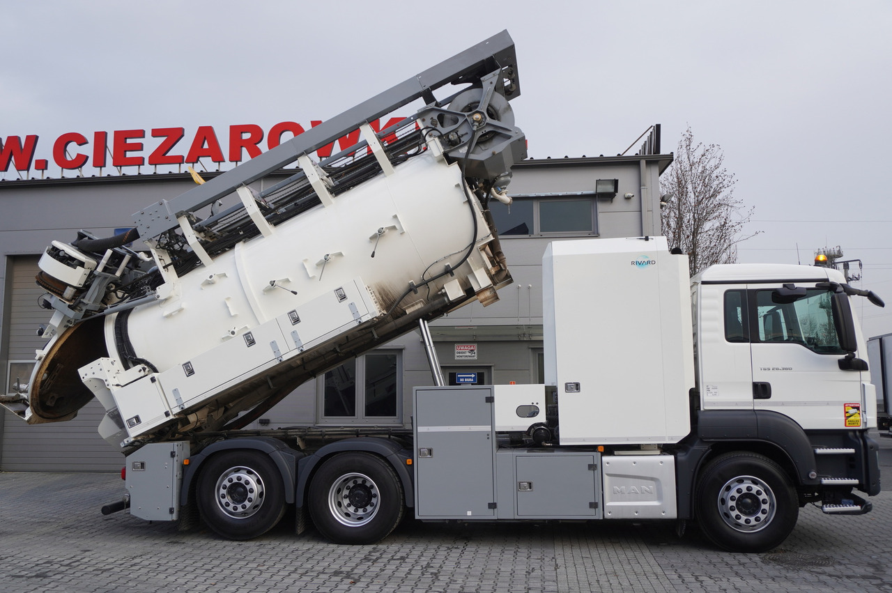 MAN TGS 26.360 E6 / RIVARD sewage cleaner 18 m3 / 180 tho. km / steering axle / 2 units - Caminhão limpa fossa: foto 4 MAN TGS 26.360 E6 / RIVARD sewage cleaner 18 m3 / 180 tho. km / steering axle / 2 units - Caminhão limpa fossa: foto 4