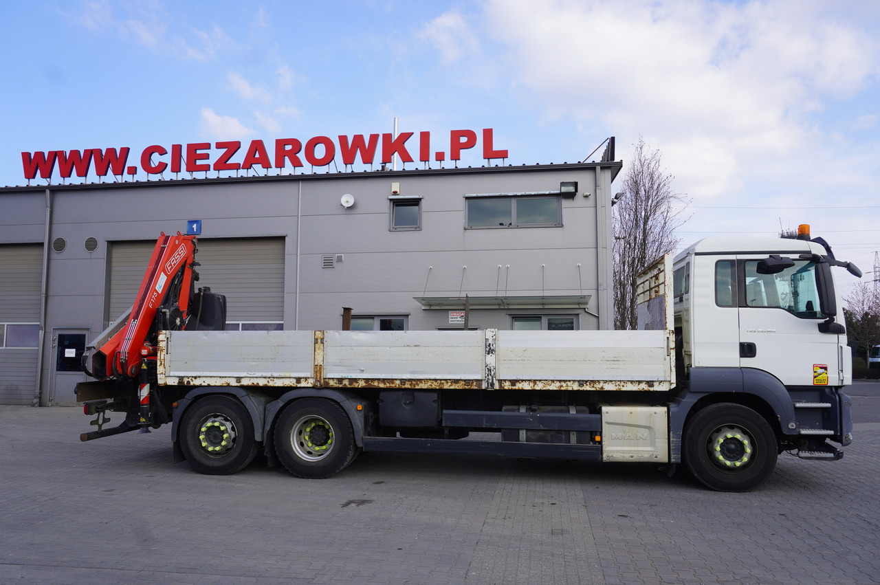 MAN TGS 26.360 Flatbed / Fassi F175 7.7 T / steered 3rd axle - Camião grua: foto 3 MAN TGS 26.360 Flatbed / Fassi F175 7.7 T / steered 3rd axle - Camião grua: foto 3