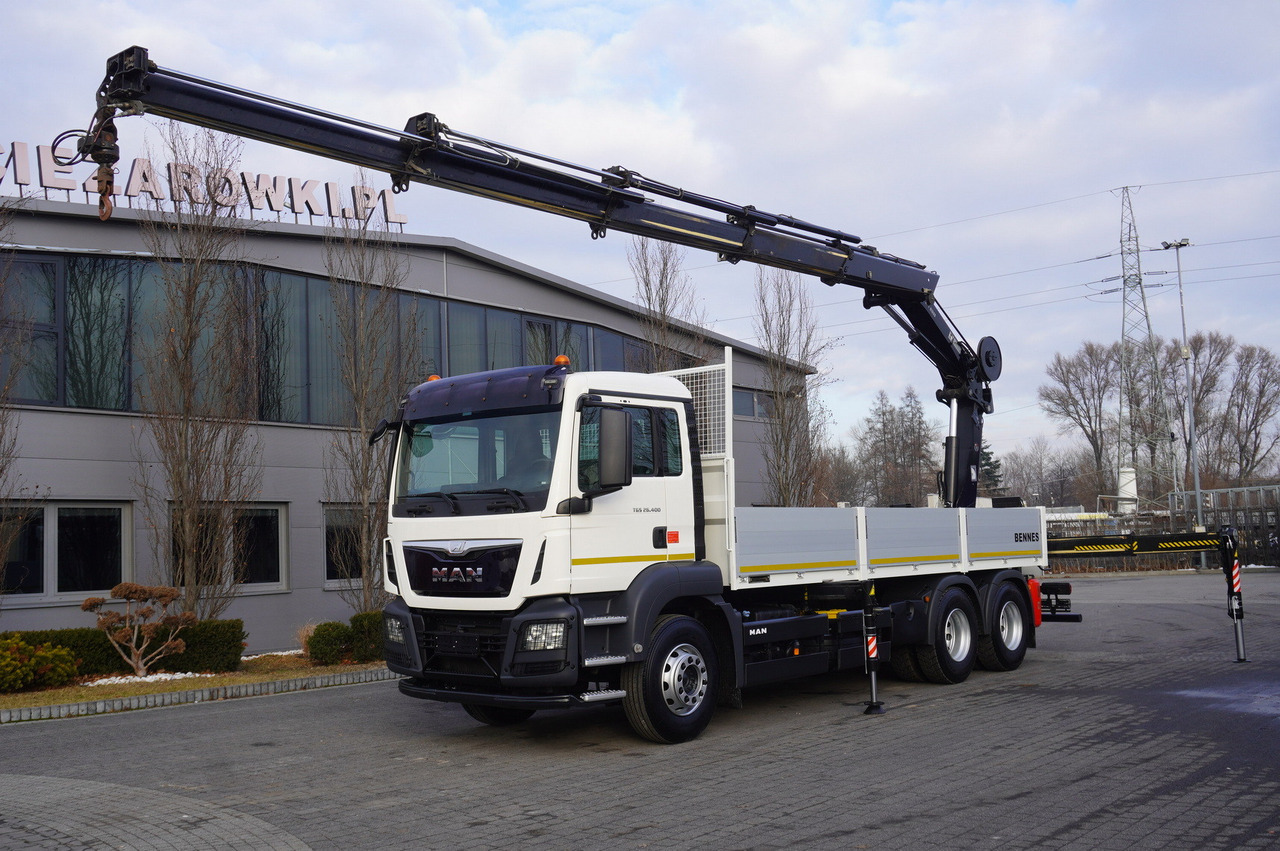 MAN TGS 26.400 / HDS HIAB 244 EP-4 HIDUO 8500 kg / 6x4 - Camião de caixa aberta/ Plataforma, Camião grua: foto 1 MAN TGS 26.400 / HDS HIAB 244 EP-4 HIDUO 8500 kg / 6x4 - Camião de caixa aberta/ Plataforma, Camião grua: foto 1