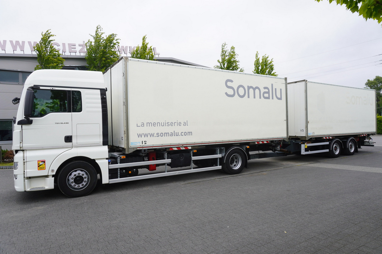 MAN TGX 18.430 / 18 EPAL box / Fruehauf 18 EPAL box trailer / 2021 - Camião furgão: foto 2 MAN TGX 18.430 / 18 EPAL box / Fruehauf 18 EPAL box trailer / 2021 - Camião furgão: foto 2