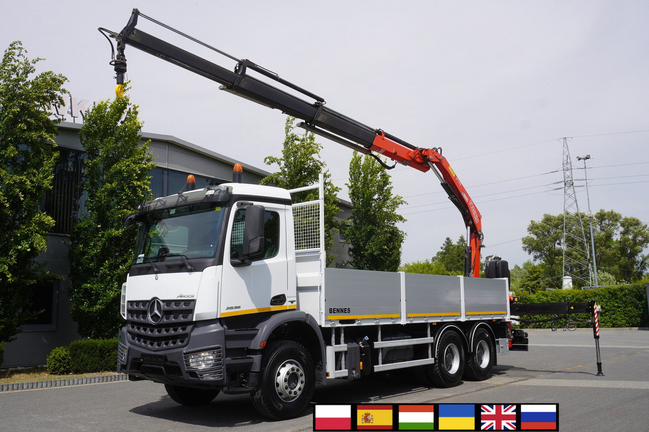 MERCEDES-BENZ AROCS 2636 Flatbed / HDS FASSI F175 7.7 T / 150,000 km - Camião de caixa aberta/ Plataforma, Camião grua: foto 1 MERCEDES-BENZ AROCS 2636 Flatbed / HDS FASSI F175 7.7 T / 150,000 km - Camião de caixa aberta/ Plataforma, Camião grua: foto 1