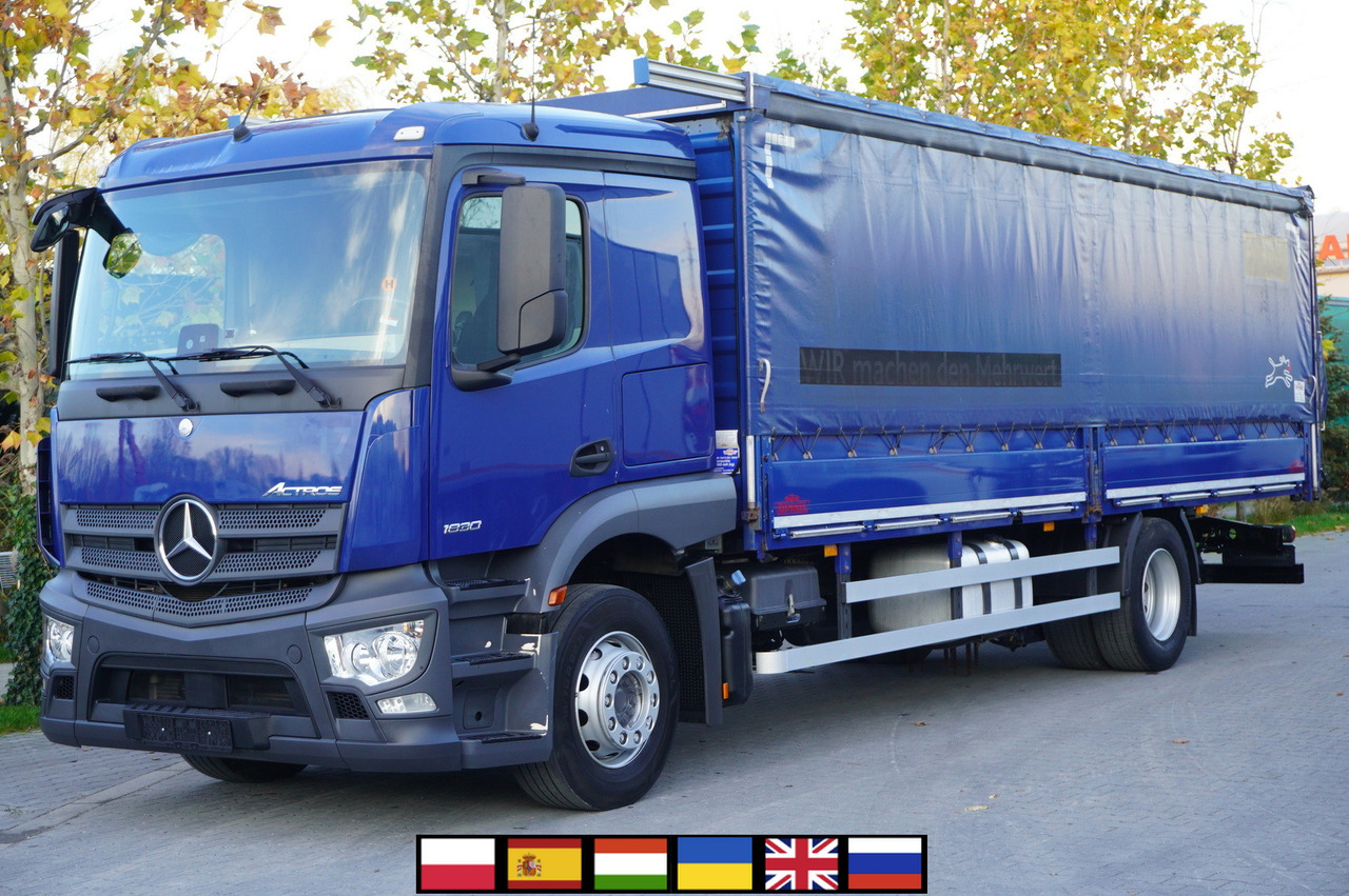 MERCEDES-BENZ Actros 1830 4x2 E6 / Curtainsider 18 EPAL / Sleeper cab - Camião de lona: foto 1 MERCEDES-BENZ Actros 1830 4x2 E6 / Curtainsider 18 EPAL / Sleeper cab - Camião de lona: foto 1