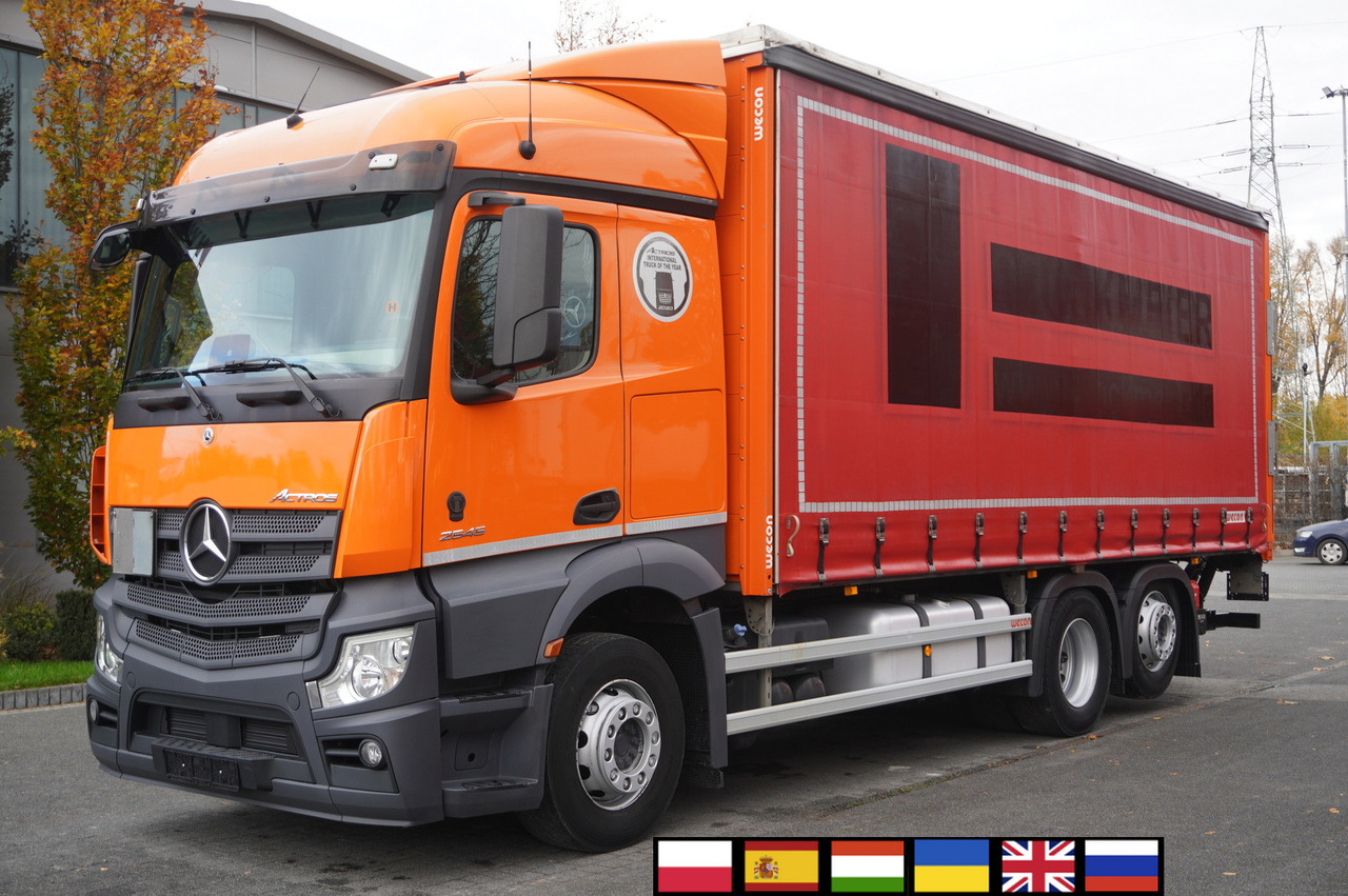 MERCEDES-BENZ Actros 2545 6×2 MP5 / FULL ADR / Curtainsider 17 EPAL - Camião de lona: foto 1 MERCEDES-BENZ Actros 2545 6×2 MP5 / FULL ADR / Curtainsider 17 EPAL - Camião de lona: foto 1