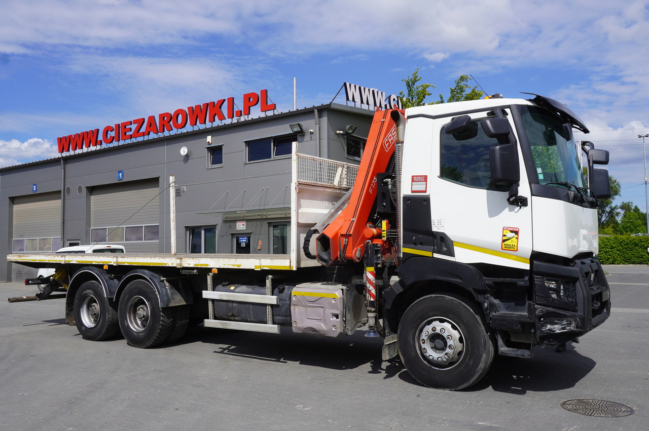 RENAULT K380 6x4 / FASSI F175 crane 7.85 t / 120 thousand km - Camião de caixa aberta/ Plataforma, Camião grua: foto 4 RENAULT K380 6x4 / FASSI F175 crane 7.85 t / 120 thousand km - Camião de caixa aberta/ Plataforma, Camião grua: foto 4