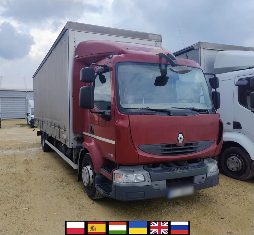 RENAULT Midlum 300 / Curtain 18 EPAL / Sleeping cab - Camião de lona: foto 1 RENAULT Midlum 300 / Curtain 18 EPAL / Sleeping cab - Camião de lona: foto 1