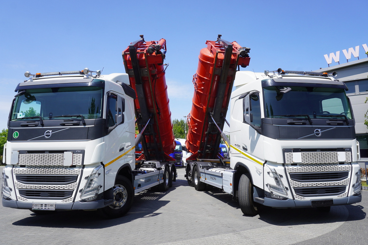 VOLVO Volvo FH 500 / Septic barrel 13000 l / Hook lift 21 t / 2022 / 3rd axle steered / 2 units - Cisterna de chorume: foto 2 VOLVO Volvo FH 500 / Septic barrel 13000 l / Hook lift 21 t / 2022 / 3rd axle steered / 2 units - Cisterna de chorume: foto 2