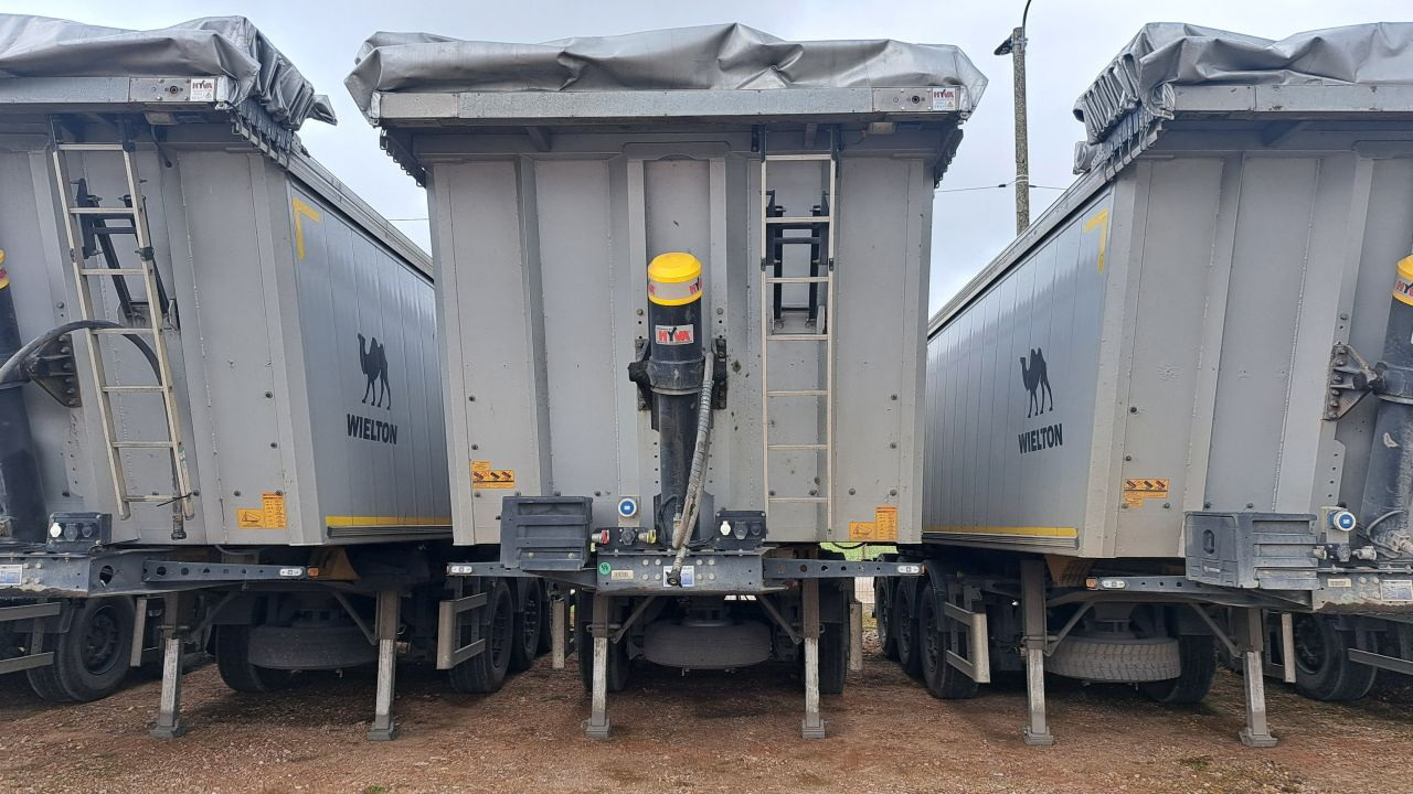 WIELTON NW-3 / weight 6.2 t / capacity 38m3 / Electrically folded roof / Teflon / 20 units, 2022 - Semi-reboque basculante: foto 3 WIELTON NW-3 / weight 6.2 t / capacity 38m3 / Electrically folded roof / Teflon / 20 units, 2022 - Semi-reboque basculante: foto 3