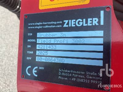 ZIEGLER FIELD PROFI 300 (Unused) - Cultivador: foto 5 ZIEGLER FIELD PROFI 300 (Unused) - Cultivador: foto 5
