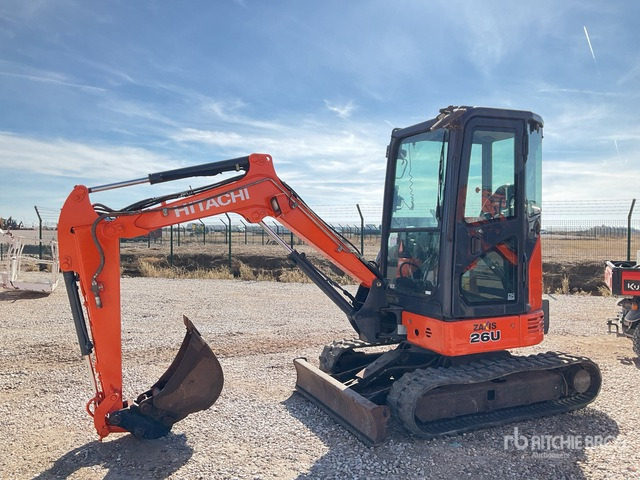 2016 Hitachi ZX26U-5 Mini Excavator: <6.6t - Mini escavadeira: foto 1 2016 Hitachi ZX26U-5 Mini Excavator: <6.6t - Mini escavadeira: foto 1