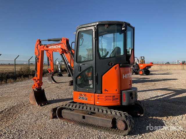 2016 Hitachi ZX26U-5 Mini Excavator: <6.6t - Mini escavadeira: foto 3 2016 Hitachi ZX26U-5 Mini Excavator: <6.6t - Mini escavadeira: foto 3