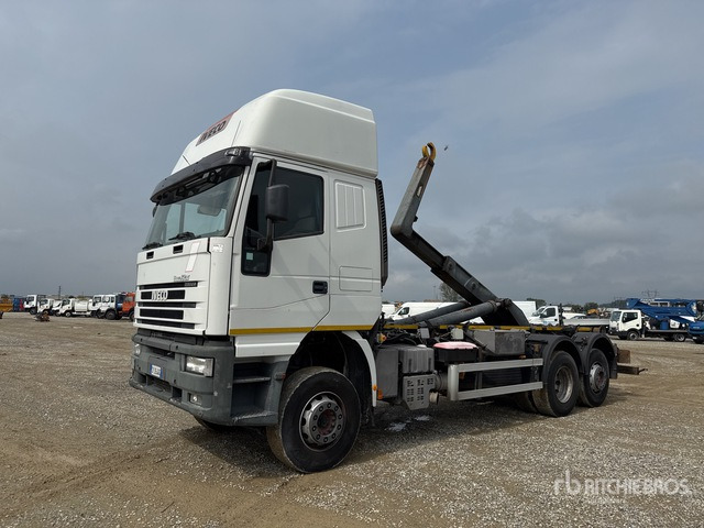 2001 Iveco Eurostar 260E40 6x2 Sleeper Roll-Off Truck - Camião polibenne: foto 1 2001 Iveco Eurostar 260E40 6x2 Sleeper Roll-Off Truck - Camião polibenne: foto 1