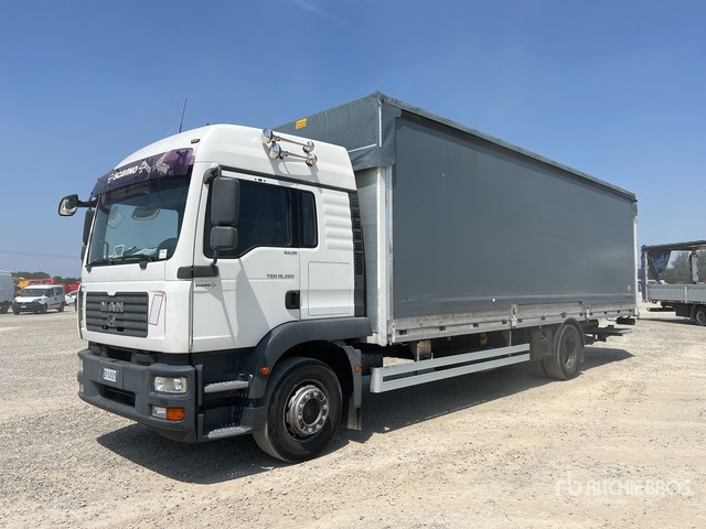 2008 MAN TGM18.280 4x2 Curtain Side Truck - Triturador de martelos/ Destroçador: foto 3 2008 MAN TGM18.280 4x2 Curtain Side Truck - Triturador de martelos/ Destroçador: foto 3