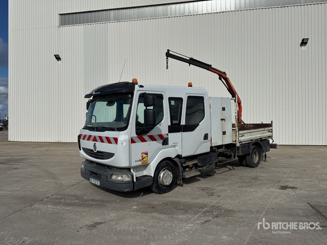 2008 Renault Midlum 220DXi 2008 Palfinger PK2700A on 4x2 C ... Flatbed Truck with Crane - Camião de caixa aberta/ Plataforma, Camião grua: foto 3 2008 Renault Midlum 220DXi 2008 Palfinger PK2700A on 4x2 C ... Flatbed Truck with Crane - Camião de caixa aberta/ Plataforma, Camião grua: foto 3