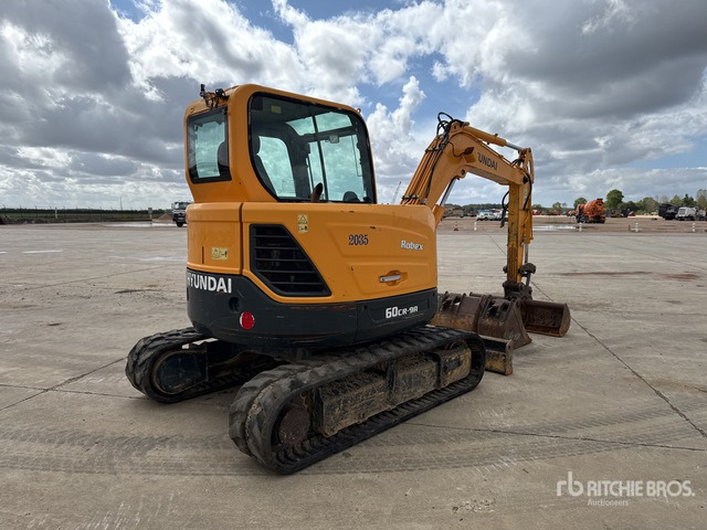 2017 Hyundai R60CR-9A Mini-Pelle Mini Excavator:  <6.6t - Mini escavadeira: foto 3 2017 Hyundai R60CR-9A Mini-Pelle Mini Excavator:  <6.6t - Mini escavadeira: foto 3