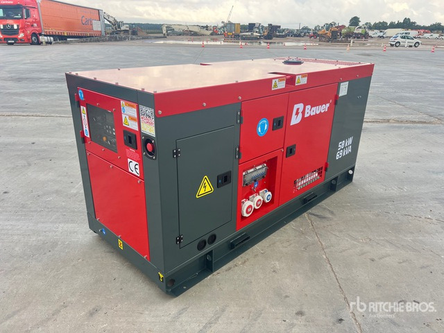 2025 Bauer GFS-50kW 62.5 kVA Skid-Mounted (Unused) Generator Set - Gerador elétrico: foto 4 2025 Bauer GFS-50kW 62.5 kVA Skid-Mounted (Unused) Generator Set - Gerador elétrico: foto 4