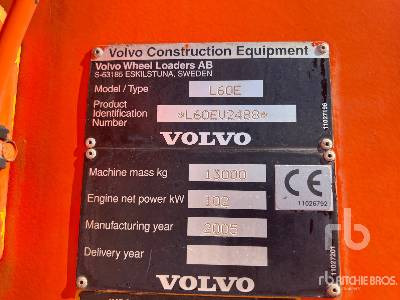 VOLVO L60E Chargeuse Sur Pneus - Pá carregadora de rodas: foto 5 VOLVO L60E Chargeuse Sur Pneus - Pá carregadora de rodas: foto 5