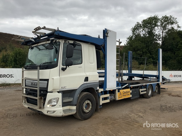 2016 DAF CF330 Euro6 6x2 Sleeper Car Carrier Truck - Camião transporte de veículos: foto 1 2016 DAF CF330 Euro6 6x2 Sleeper Car Carrier Truck - Camião transporte de veículos: foto 1