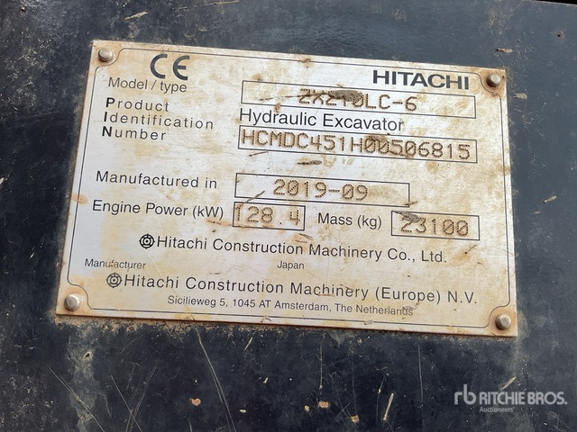 2019 Hitachi ZX210LC-6 Tracked Excavator - Escavadora de rastos: foto 1 2019 Hitachi ZX210LC-6 Tracked Excavator - Escavadora de rastos: foto 1