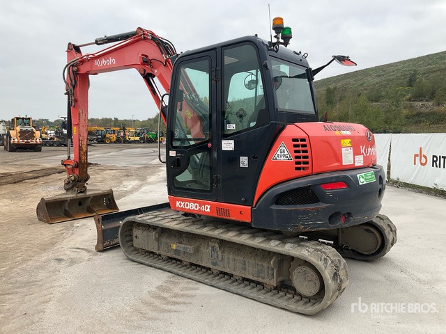 2019 Kubota KX080-4A 2019 Kubota KX080-4A Tracked Excavator Tracked Excavator - Escavadora de rastos: foto 3 2019 Kubota KX080-4A 2019 Kubota KX080-4A Tracked Excavator Tracked Excavator - Escavadora de rastos: foto 3