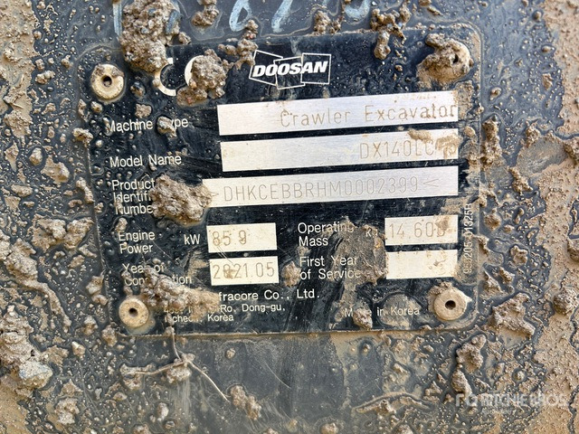 2021 Doosan DX140LC-5 Tracked Excavator - Escavadora de rastos: foto 2 2021 Doosan DX140LC-5 Tracked Excavator - Escavadora de rastos: foto 2