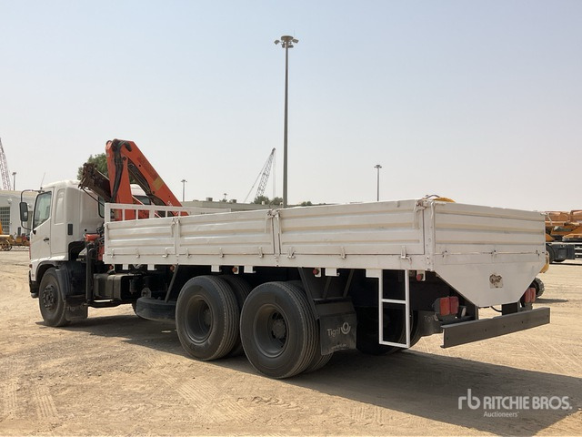 2007 Hino 500 Palfinger PK1000 4.5 ton Knuckl ... Flatbed Truck with Crane - Camião de caixa aberta/ Plataforma, Camião grua: foto 3 2007 Hino 500 Palfinger PK1000 4.5 ton Knuckl ... Flatbed Truck with Crane - Camião de caixa aberta/ Plataforma, Camião grua: foto 3