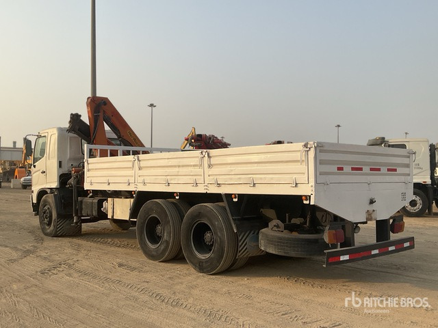 2008 Hino 145 2007 Palfinger K10000 Knuckle B ... Flatbed Truck with Crane - Camião de caixa aberta/ Plataforma, Camião grua: foto 4 2008 Hino 145 2007 Palfinger K10000 Knuckle B ... Flatbed Truck with Crane - Camião de caixa aberta/ Plataforma, Camião grua: foto 4